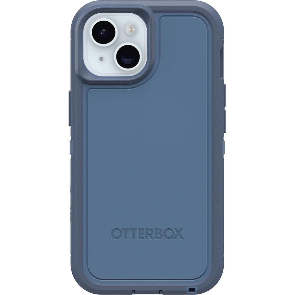 imageOtterBox iPhone 16e 15 14 ampamp 13 Defender Series XT Case  Baby Blue Jeans Blue screenless Rugged Snaps to MagSafe Lanyard AttachmentBlue