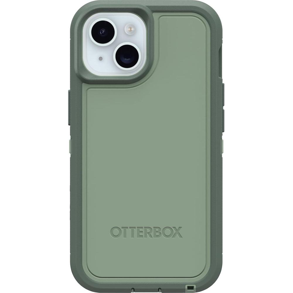 imageOtterBox iPhone 16e 15 14 ampamp 13 Defender Series XT Case  Baby Blue Jeans Blue screenless Rugged Snaps to MagSafe Lanyard AttachmentGreen