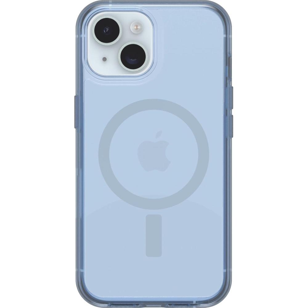 imageOtterBox iPhone 16e 15 14 ampamp 13 Symmetry Series Clear Case StardustNew Floral Romance Blue