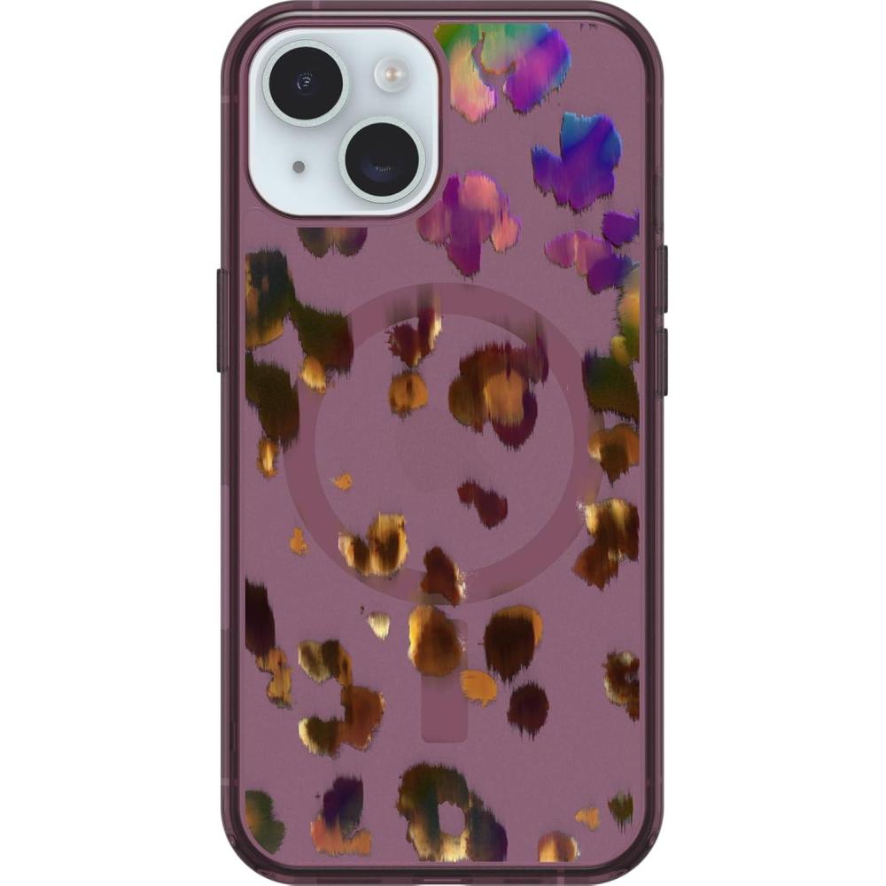 imageOtterBox iPhone 16e 15 14 ampamp 13 Symmetry Series Clear Case  StardustNew Leopard Shift Pink