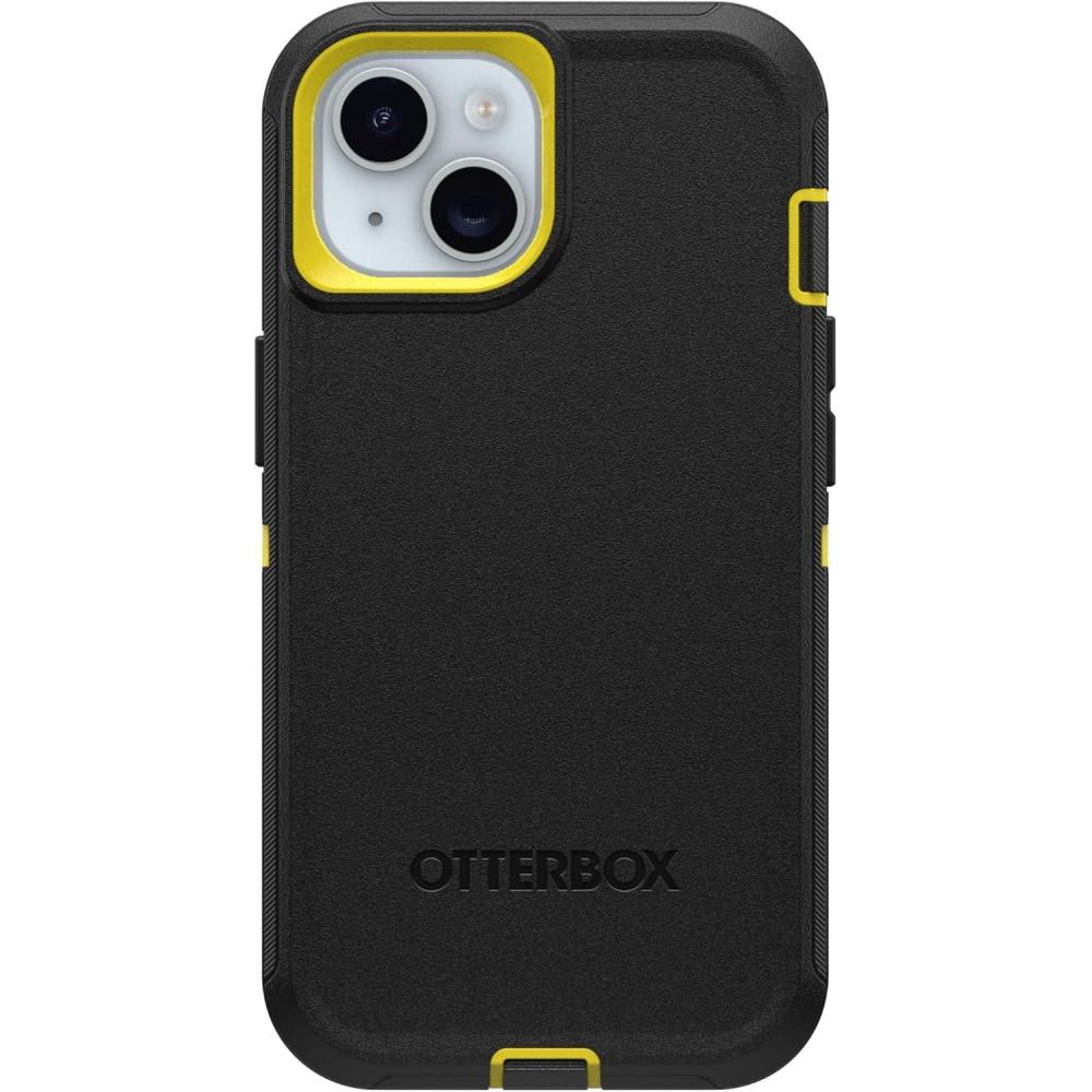 imageOtterBox iPhone 16e Only  Defender Series Case  Baby Blue Jeans Blue  Case Only  Rugged ampamp Durable  with Port Protection  Microbial Defense ProtectionNight Black  Yellow
