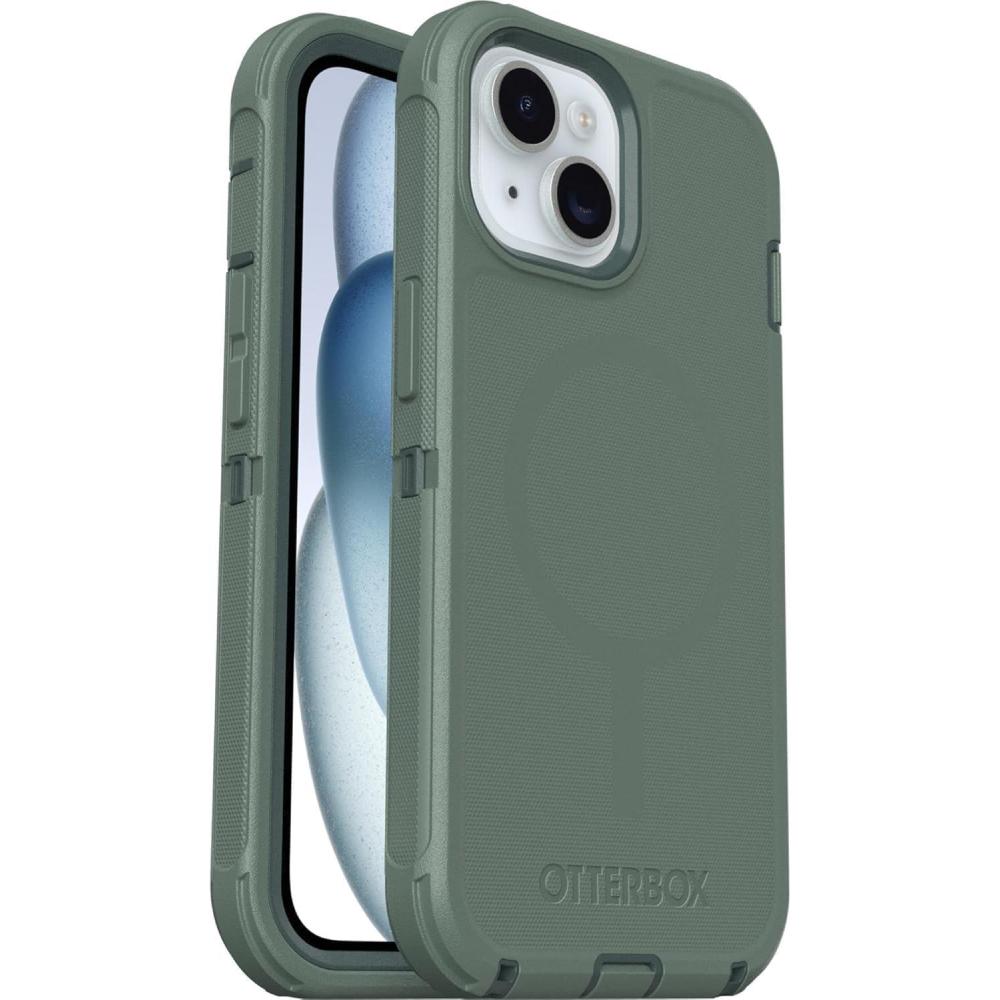 imageOtterBox iPhone 16e Only Defender Series Case Black Screenless Rugged ampamp Durable with Port Protection Holster Clip Includes Microbial Defense ProtectionForest Ranger Green