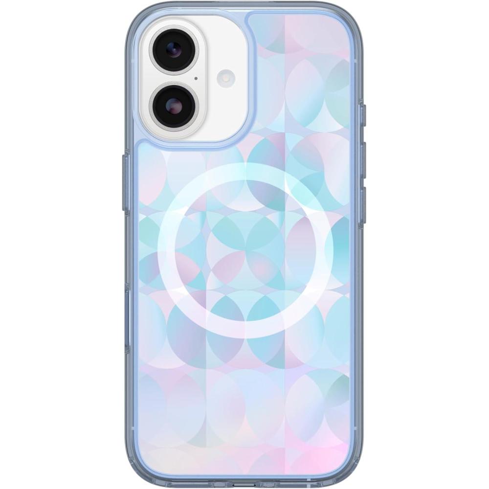 imageOtterBox iPhone 17 Pro Max Symmetry Series Clear Case  Purple MysteryOpal Prism Blue