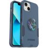 OtterBox Bundle Commuter Series for iPhone 13 – (RIVETING Way) + PopSockets PopGrip – (BE Kind) Teal(Blue)