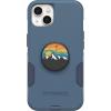 OtterBox Bundle Commuter Series for iPhone 13 – (RIVETING Way) + PopSockets PopGrip – (BE Kind) Teal(Blue)