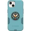 OtterBox Bundle Commuter Series for iPhone 13 – (RIVETING Way) + PopSockets PopGrip – (BE Kind) Teal(Teal)