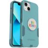 OtterBox Bundle Commuter Series for iPhone 13 – (RIVETING Way) + PopSockets PopGrip – (BE Kind) Teal(Teal)