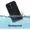 OtterBox FRĒ Series Waterproof Case with MagSafe (Designed by LifeProof) for iPhone 14 Pro (ONLY) – Valor (Purple)(Black)