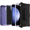 OtterBox Galaxy S23 FE Defender Series Case – Black, Rugged & Durable, with Port Protection, Includes Holster Clip Kickstand(Purple)