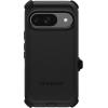 OtterBox Google Pixel 9 & 9 Pro Defender Series Case – Black, Rugged & Durable, with Port Protection, Includes Holster Clip Kickstand(Black)