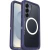 OtterBox Samsung Galaxy S25+ Defender Series XT Clear Magnet Case – Dark Side (Black)(Violet Thunder Purple)