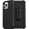 OtterBox iPhone 13 Pro Max & iPhone 12 Pro Max Defender Series Case – Black, Rugged & Durable, with Port Protection, Includes Holster Clip Kickstand(Black)