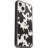 OtterBox iPhone 14 Plus Symmetry Series+ Case – CLEAR , ultra-sleek, snaps to MagSafe, raised edges protect camera & screen(Cow Print)