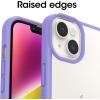 OtterBox iPhone 14 & iPhone 13 Prefix Series Case – Stardust (Clear/Glitter), Ultra-Thin, Pocket-Friendly, Raised Edges Protect Camera & Screen, Wireless Charging Compatible(Puple)