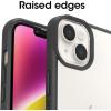 OtterBox iPhone 14 & iPhone 13 Prefix Series Case – Stardust (Clear/Glitter), Ultra-Thin, Pocket-Friendly, Raised Edges Protect Camera & Screen, Wireless Charging Compatible(Black/Clear)