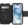 OtterBox iPhone 15 (Only) Strada Folio Series Case – Espresso (Brown), Card Holder, Snaps to MagSafe, Genuine Leather, Pocket-Friendly, Folio case(Black)