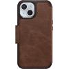 OtterBox iPhone 15 (Only) Strada Folio Series Case – Espresso (Brown), Card Holder, Snaps to MagSafe, Genuine Leather, Pocket-Friendly, Folio case(Brown)