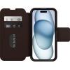 OtterBox iPhone 15 (Only) Strada Folio Series Case – Espresso (Brown), Card Holder, Snaps to MagSafe, Genuine Leather, Pocket-Friendly, Folio case(Brown)