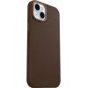 OtterBox iPhone 15 Plus Symmetry Series Cactus Leather for MagSafe – Noir ASH (Black), Snaps to MagSafe, Ultra-Sleek, Raised Edges Protect Camera & Screen(Brown)