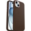 OtterBox iPhone 15 Plus Symmetry Series Cactus Leather for MagSafe – Noir ASH (Black), Snaps to MagSafe, Ultra-Sleek, Raised Edges Protect Camera & Screen(Brown)