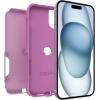OtterBox iPhone 15 Plus and iPhone 14 Plus Commuter Series Case – Run Wildflower (Pink), Slim & Tough, Pocket-Friendly, with Port Protection