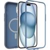 OtterBox iPhone 15 Plus and iPhone 14 Plus Defender Series XT Clear Case – Mountain Frost (Clear), screenless, Rugged, Snaps to MagSafe, Lanyard Attachment(Blue)