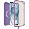 OtterBox iPhone 15 Plus and iPhone 14 Plus FRĒ Series Waterproof Case with MagSafe (Designed by LifeProof) – RULE OF PLUM (Purple), waterproof, 60% recycled plastic, sleek and stylish