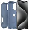 OtterBox iPhone 15 Pro MAX (Only) Commuter Series Case – Crisp Denim (Blue), Slim & Tough, Pocket-Friendly, with Port Protection(Blue)