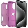 OtterBox iPhone 15 Pro MAX (Only) Commuter Series Case – Crisp Denim (Blue), Slim & Tough, Pocket-Friendly, with Port Protection(Pink)