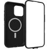 OtterBox iPhone 15 Pro MAX (Only) Defender Series XT Clear Case – Velvet Evergreen (Clear), screenless, Rugged, Snaps to MagSafe, Lanyard Attachment(Black)