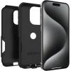 OtterBox iPhone 15 Pro (Only) Commuter Series Case – BLACK, slim & tough, pocket-friendly, with port protection (ships in polybag, ideal for business customers)(Black)