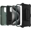 OtterBox iPhone 15 Pro (Only) Defender Series Case – Baby Blue Jeans (Blue), screenless, Rugged & Durable, with Port Protection, Includes Holster Clip Kickstand(Green)