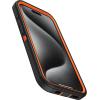 OtterBox iPhone 15 Pro (Only) Defender Series Case – Baby Blue Jeans (Blue), screenless, Rugged & Durable, with Port Protection, Includes Holster Clip Kickstand(Realtree Orange)