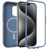 OtterBox iPhone 15 Pro (Only) Defender Series XT Clear Case – Mountain Frost (Clear), Screenless, Rugged, Snaps to MagSafe, Lanyard Attachment(Blue)