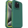 OtterBox iPhone 15 Pro (Only) FRĒ Series Waterproof Case with MagSafe (Designed by LifeProof) – Rule of Plum (Purple), Waterproof, 60% Recycled Plastic, Sleek and Stylish(Green)