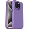 OtterBox iPhone 15 Pro (Only) FRĒ Series Waterproof Case with MagSafe (Designed by LifeProof) – Rule of Plum (Purple), Waterproof, 60% Recycled Plastic, Sleek and Stylish(Purple)