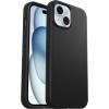 OtterBox iPhone 15, iPhone 14, and iPhone 13 Symmetry Series Clear Case – Stardust (Clear/Silver), Snaps to MagSafe, Ultra-Sleek, Raised Edges Protect Camera & Screen(Black)