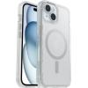 OtterBox iPhone 15, iPhone 14, and iPhone 13 Symmetry Series Clear Case – Stardust (Clear/Silver), Snaps to MagSafe, Ultra-Sleek, Raised Edges Protect Camera & Screen(Clear)