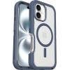 OtterBox iPhone 16 Pro Defender Series XT Clear Case – Floral Purple(Baby Blue Clear)