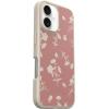 OtterBox iPhone 16 Symmetry Series Clear Case – Baby Blue Jeans(Pink Petals)
