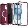 OtterBox iPhone 16e, 15, 14, & 13 Defender Series – Foxberry Pink, screenless, rugged & durable, with port protection, snaps to MagSafe