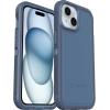 OtterBox iPhone 16e, 15, 14, & 13 Defender Series XT Case – Baby Blue Jeans (Blue), screenless, Rugged, Snaps to MagSafe, Lanyard Attachment(Blue)