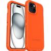 OtterBox iPhone 16e, 15, 14, & 13 Defender Series XT Case – High Visibility (Orange), screenless, rugged, snaps to MagSafe, lanyard attachment (ships in polybag)