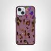 OtterBox iPhone 16e, 15, 14, & 13 Symmetry Series Clear Case – Stardust(New: Leopard Shift Pink)