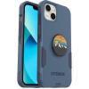 OtterBox Bundle Commuter Series for iPhone 13 – (RIVETING Way) + PopSockets PopGrip – (BE Kind) Teal(Blue)