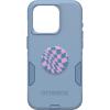 OtterBox Bundle iPhone 15 Pro (Only) Commuter Series Case – (Crisp Denim) + PopSockets PopGrip (Wavy Checker), Slim & Tough, Pocket-Friendly, with Port Protection, PopGrip Included Blue