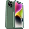OtterBox FRĒ Series Waterproof Case with MagSafe (Designed by LifeProof) for iPhone 14 – Black(Green)