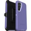 OtterBox Galaxy S23 FE Defender Series Case – Black, Rugged & Durable, with Port Protection, Includes Holster Clip Kickstand(Purple)