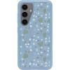 OtterBox Samsung Galaxy S24 Symmetry Series Clear Case – Dawn Floral (Blue), Ultra-Sleek, Wireless Charging Compatible, Raised Edges Protect Camera & Screen(Blue)
