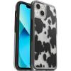 OtterBox iPhone 13 (ONLY) Symmetry Series Case – Black, Ultra-Sleek, Wireless Charging Compatible, Raised Edges Protect Camera & Screen(Cow Print)